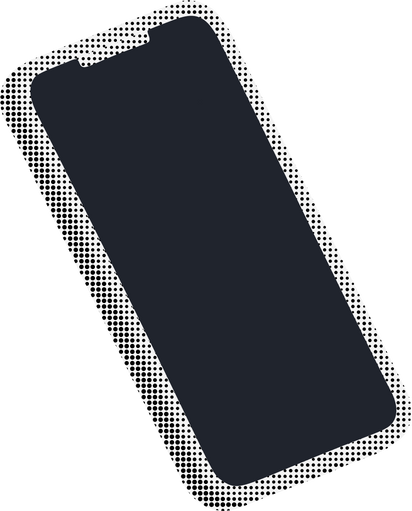 Mobile phone in halftone style